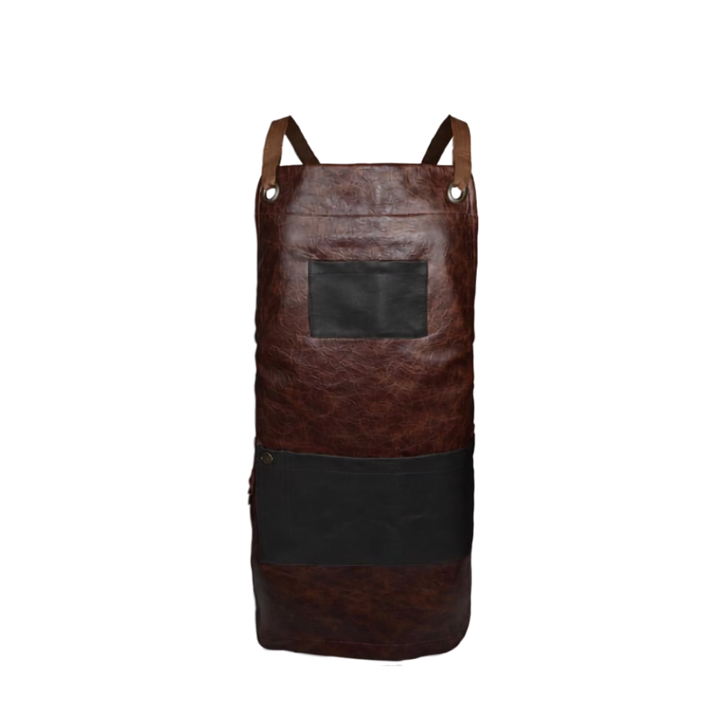 The Ribeye Leather Crossover Bib Apron | CUL381