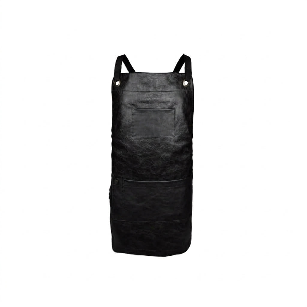 The Ribeye Leather Crossover Bib Apron | CUL381