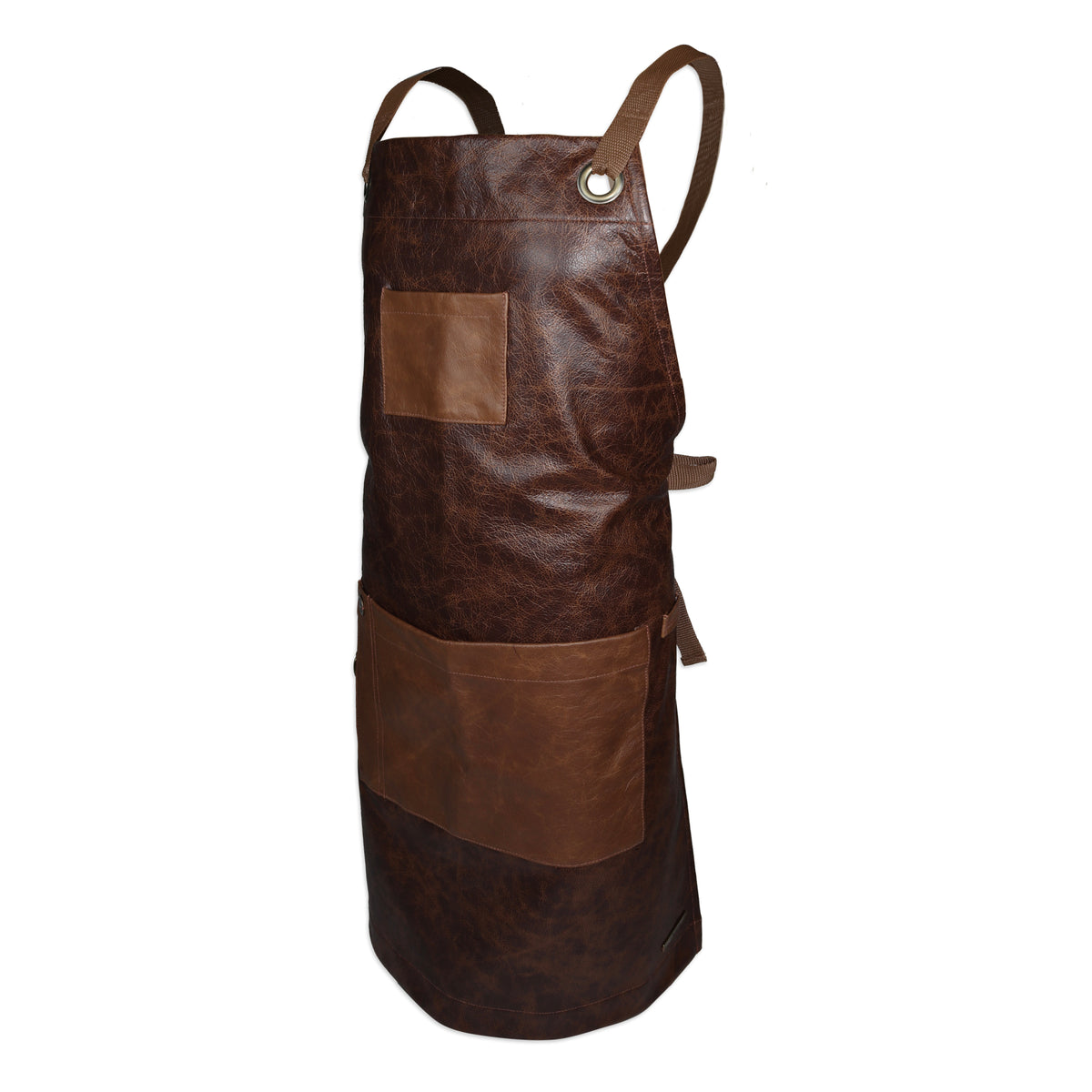 The Ribeye Leather Crossover Bib Apron | CUL381