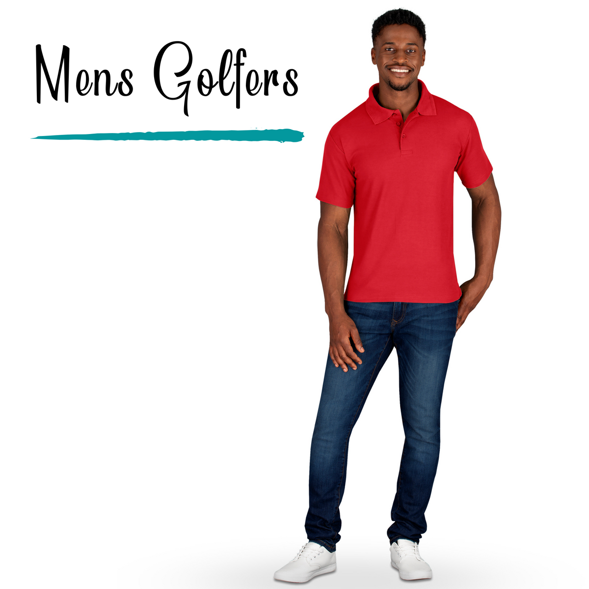 Mens Basic Pique Golf Shirts
