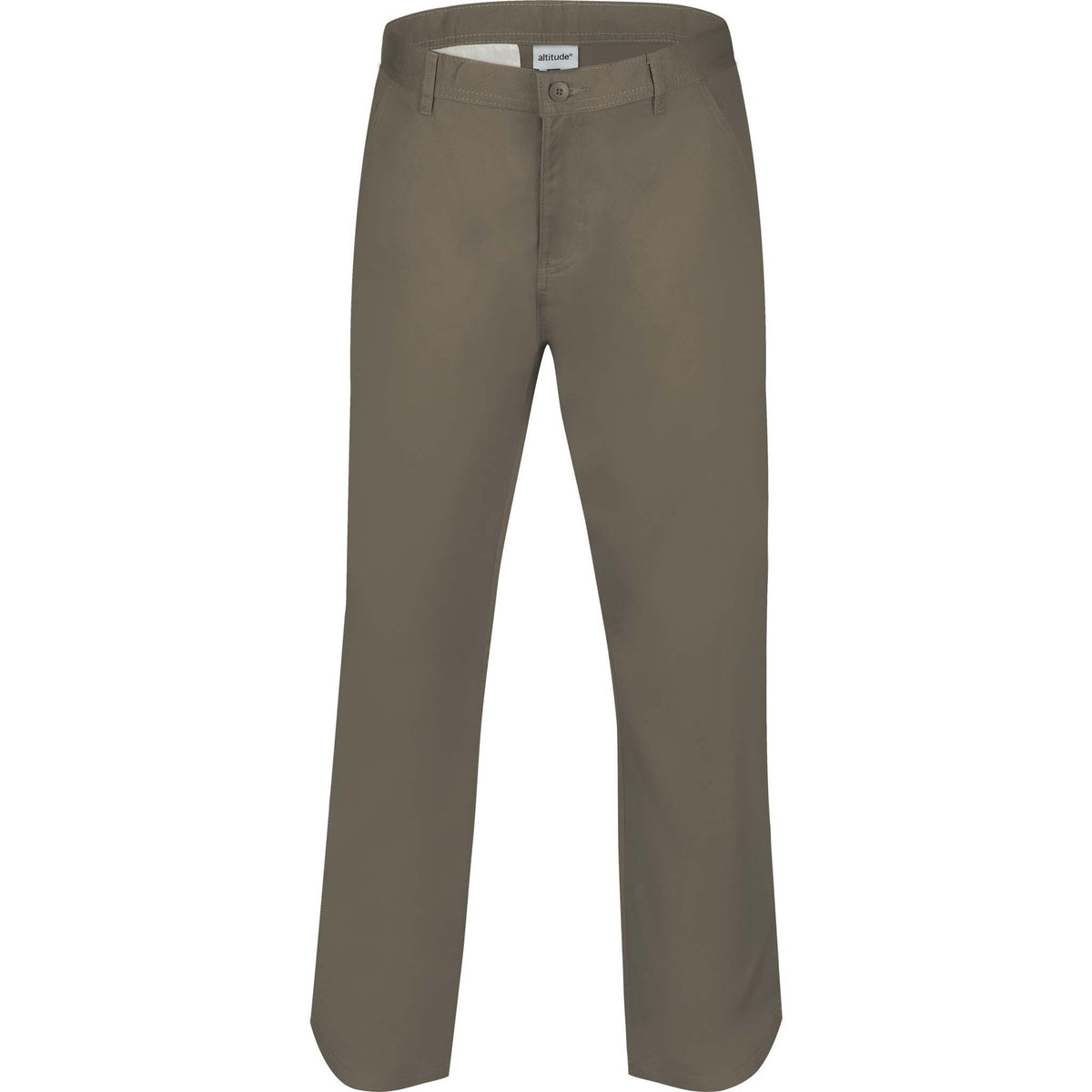 Mens Flat Front Cotton Chino Pants